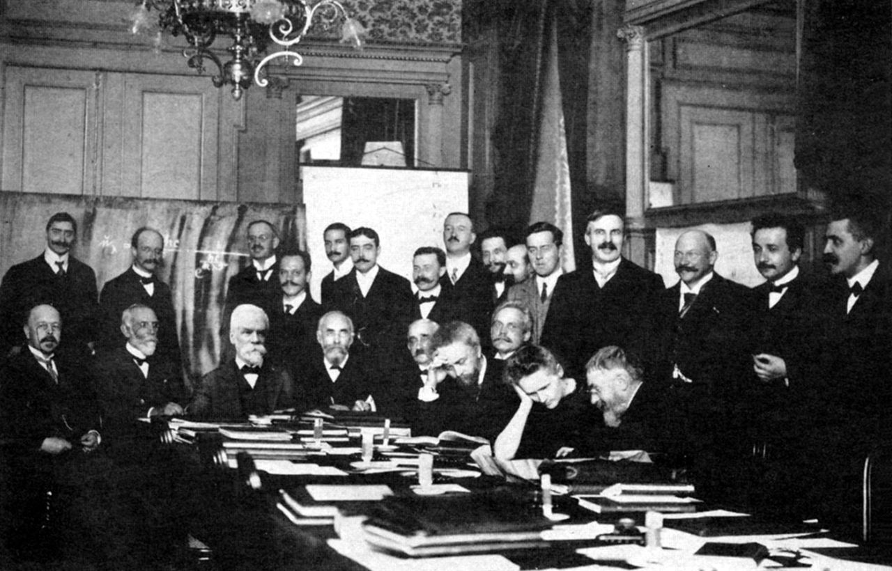 Les participants du congrès Solvay