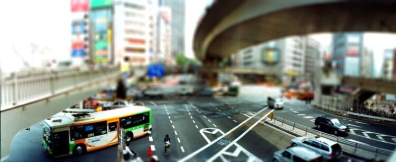 Jour 30 : Une route - Shibuya, Tokyo, Japon #Lomo #Horizon