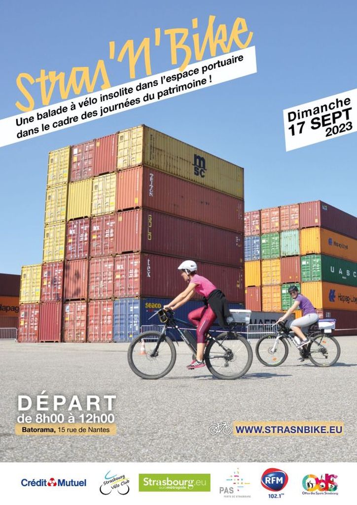 L'affiche de Stras'n'bike 2023