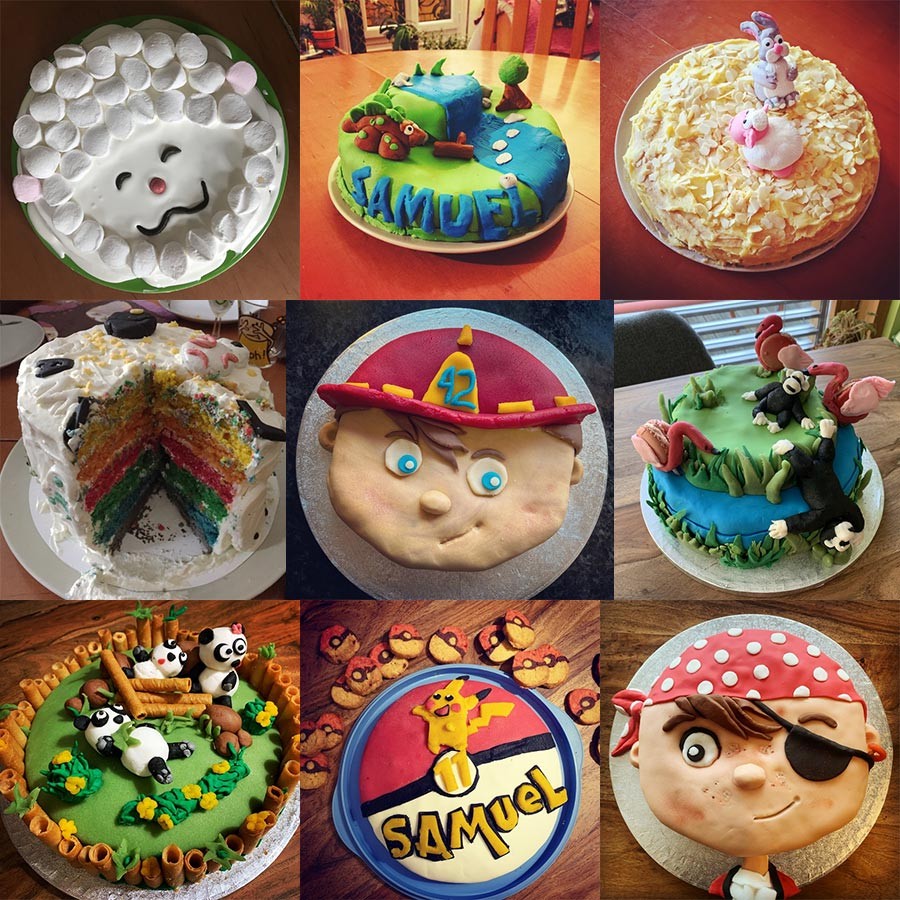 9 exemples de gâteaux d'anniversaire que je fais pour mes enfants