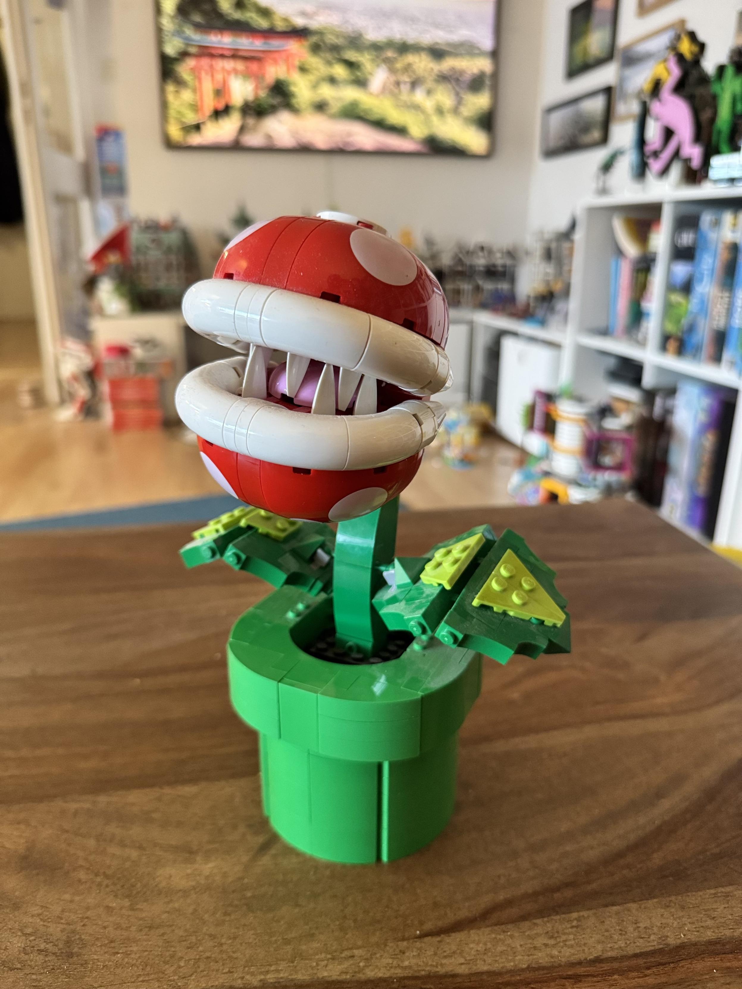 Plante Piranha (de Super Mario) en lego